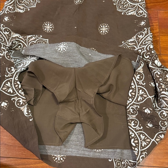 Abercrombie & Fitch Brown Dress with White Pattern - Picture 8 of 9